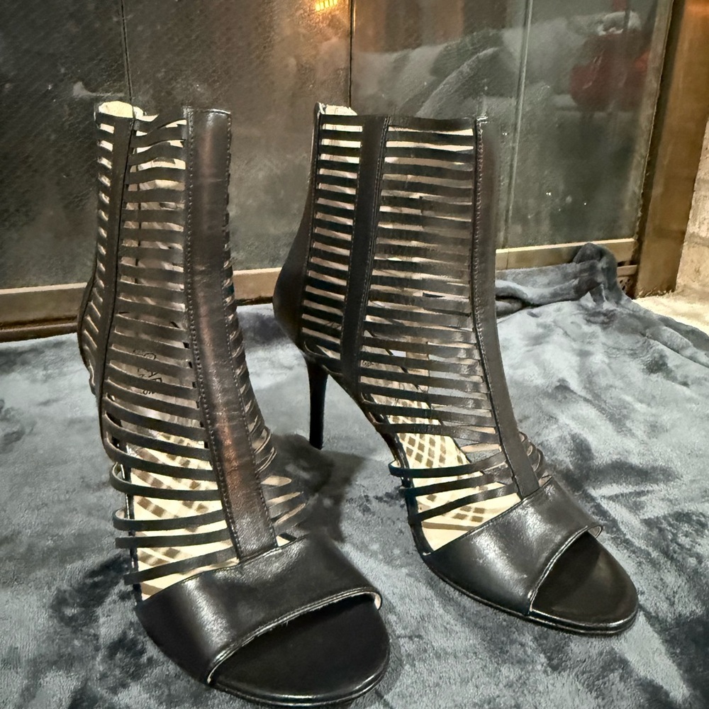 Michael Kors Black Cage Heels - Picture 4 of 5